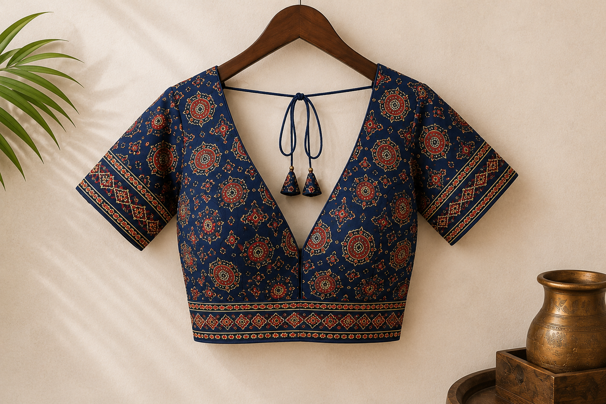 RAJA RANI AJARAKH COTAN BLOUSE