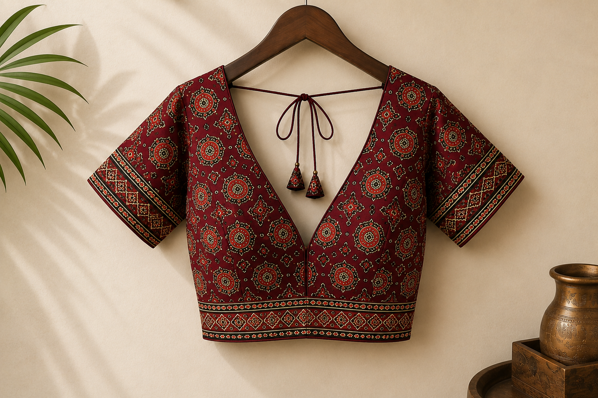 RAJA RANI AJARAKH COTAN BLOUSE