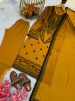Women's Premium Embroidered Faux Georgette Kurta Set with Palazzo & Embroidered Dupatta | Fully Stitched