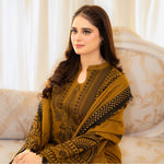 Women's Premium Embroidered Faux Georgette Kurta Set with Palazzo & Embroidered Dupatta | Fully Stitched