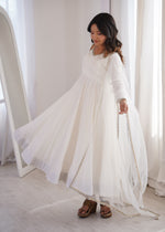 PURE ROMANSILK CHANDERI FABRIC FULLY FLARE ANARKALI, WITH DUPPTA SET,PENT READY TO WEAR