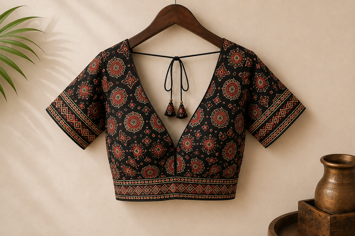 RAJA RANI AJARAKH COTAN BLOUSE