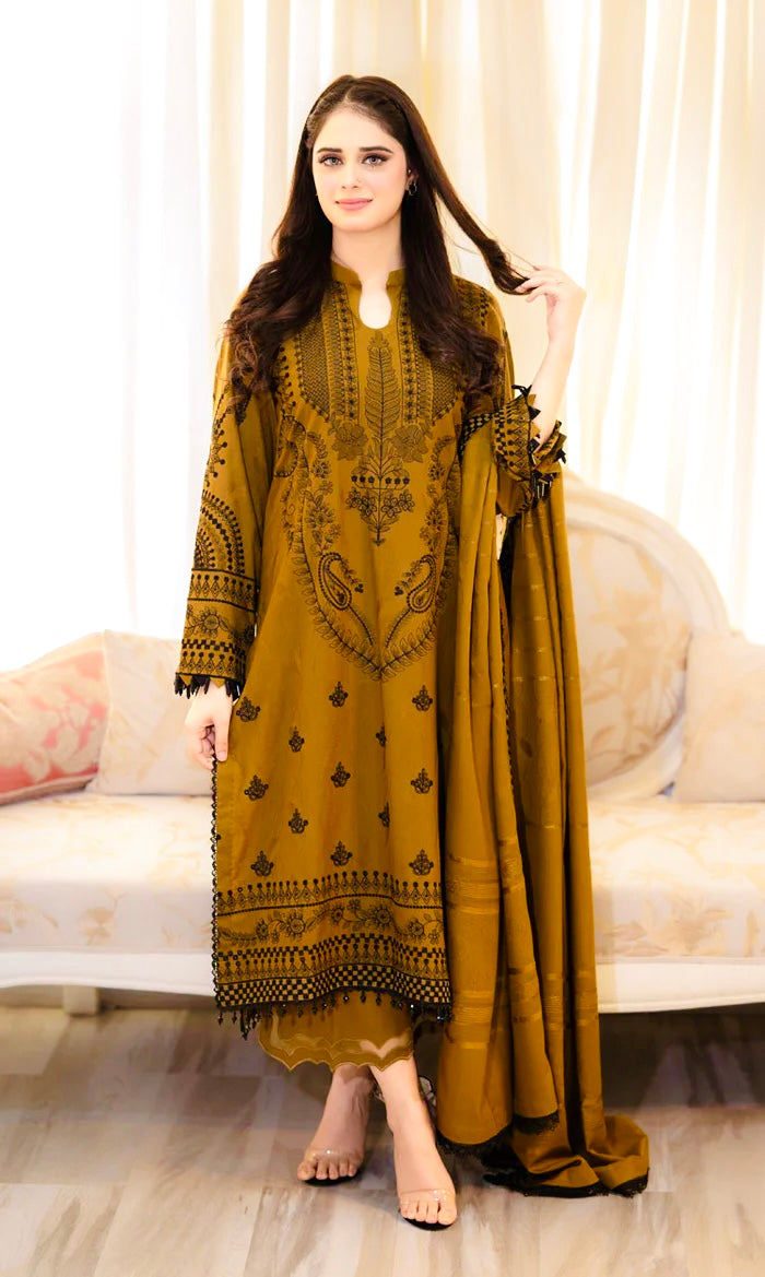Women's Premium Embroidered Faux Georgette Kurta Set with Palazzo & Embroidered Dupatta | Fully Stitched