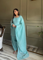 EID SPECIAL FARSHI SALWAR SUIT CRUNCHY SILK FABRIC WITH SIROSKI WORK, TOP WITH DUPPTA SET, SALWAR READY TO WEAR