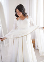 PURE ROMANSILK CHANDERI FABRIC FULLY FLARE ANARKALI, WITH DUPPTA SET,PENT READY TO WEAR