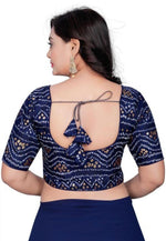 Women's Cotton Chunri Foil Print Readymade Padded Blouse