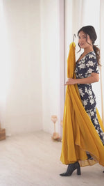 GEORGETTE ANARKALI GOWN DUPPTA FULL SET READY TO WEAR
